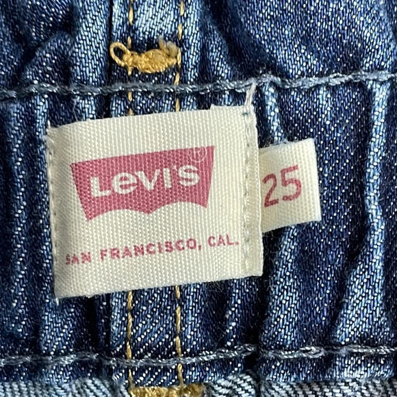 Levi’s 80’s High Rise Paperbag Taper Denim Jeans 25 - Picture 12 of 15